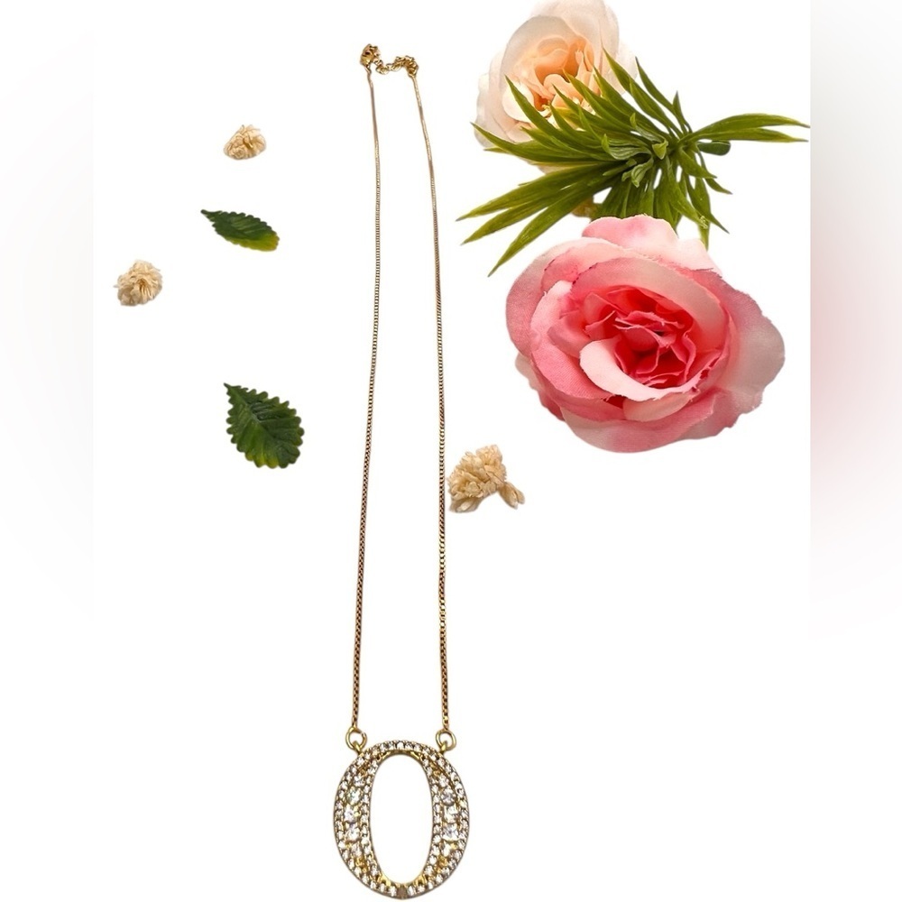 Elegant Gold filled Necklace with Crystal Accents